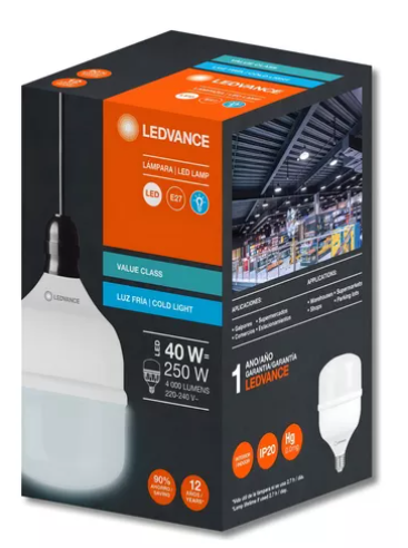 BULBO 40W E27 FRIA ALTA POTENCIA LEDVANCE (*)