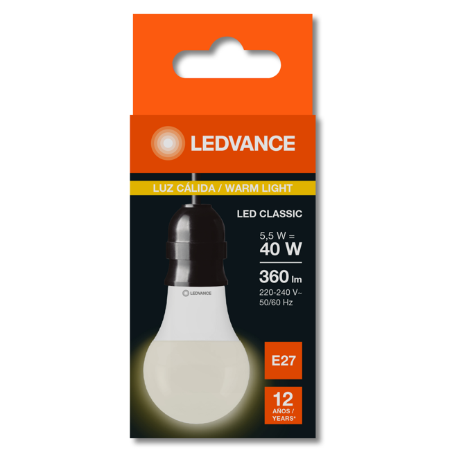 BULBO 5,5W A55 E27 CALIDA CLASSIC LEDVANCE (*)