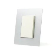 [CA4864] TAPA SERIE ARTE PLATA BRILLANTE C/DIST.BLANCO, 1, (A), 4864