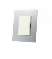 [CA4868] TAPA SERIE ARTE ALUMINIO C/DIST.BLANCO, 1, (A), 4868